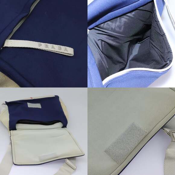 PRADA Sports Shoulder Bag Nylon Blue - Picture 12 of 13
